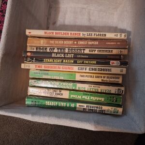 Vintage Western Paperback Books -Bundle #5. 10 Books
